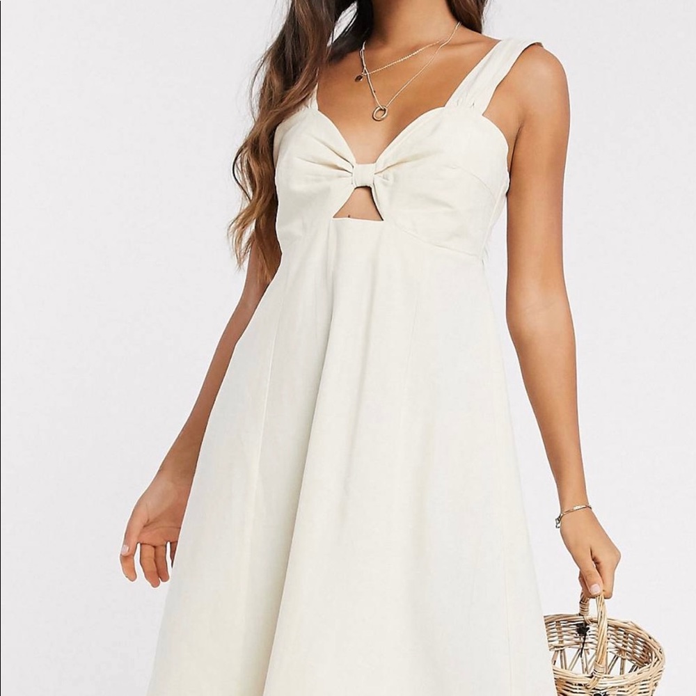 Vero moda sleeveless maxi dress in cream